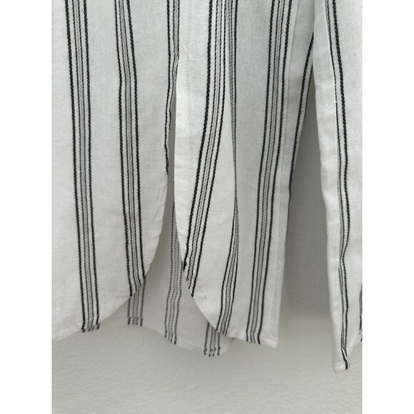 Royalty For Me Womens Pants L Wide Leg Slit Elastic Waist Boho Beach Resortwear - Picture 13 of 13